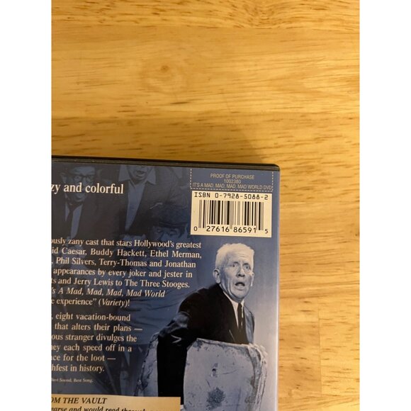 It's A Mad Mad Mad Mad World 1963 DVD Comedy Spencer Tracy Hackett Pre-Owned - Picture 4 of 4